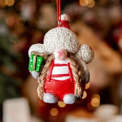 KAEMINGK Lutin de Noël à suspendre (H8 cm) Meliss Rouge Online