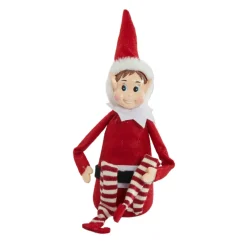 CHRISTMAS DREAM Lutin farceur articulé (H20 cm) Gaston le filou Rouge New
