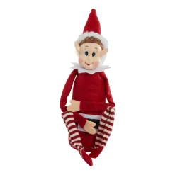 CHRISTMAS DREAM Lutin farceur articulé (H30 cm) Gaston le filou Rouge Online