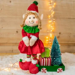 CHRISTMAS DREAM Lutin farceur (H45 cm) Martine et cadeaux Multicolore