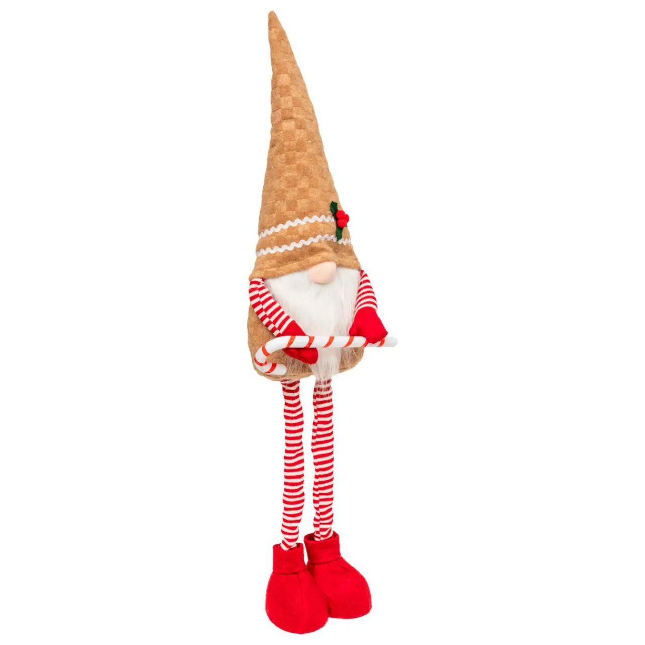 JJA Lutin jambes téléscopiques (H80 cm) Gourmand Pain d'épices Marron clair Discount