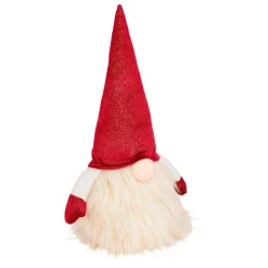 JJA Lutin lumineux à piles (H40 cm) Rémi et bonnet Rouge Clearance