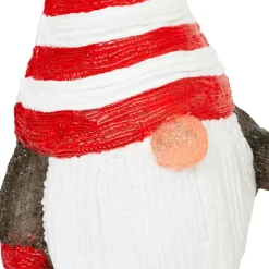JJA Lutin lumineux solaire 40 LED (H39 cm) Lanterne de nuit Blanc froid Gris Hot