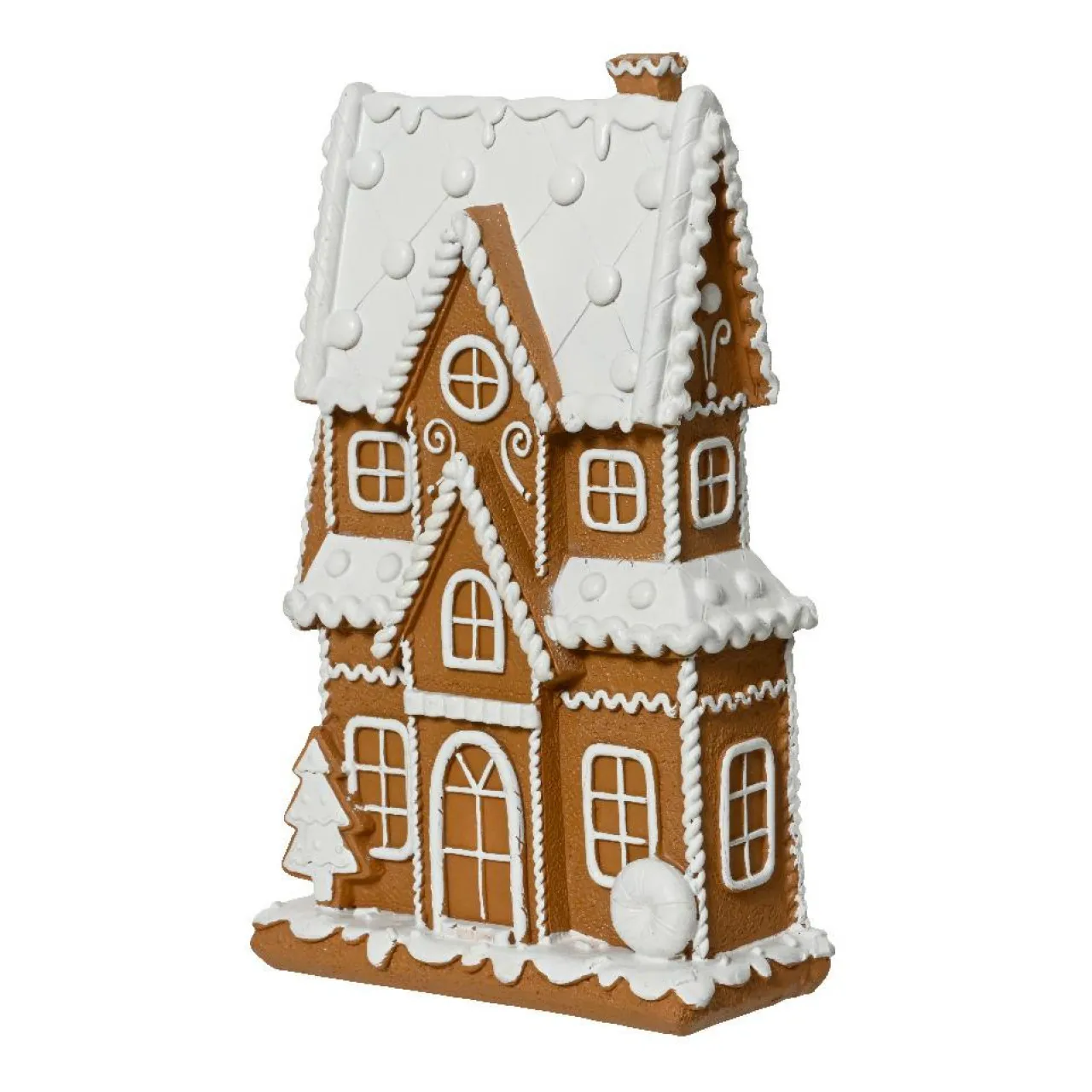 KAEMINGK Maison décorative (H21 cm) Crème anglaise et pain d'épices Marron Best