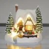 KAEMINGK Maison de village illuminée Petit chaumière Discount