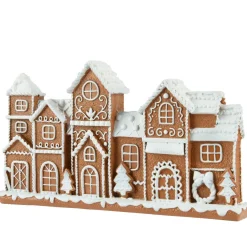 KAEMINGK Maisons décoratives (H16 cm) Village délice Crème Marron Discount