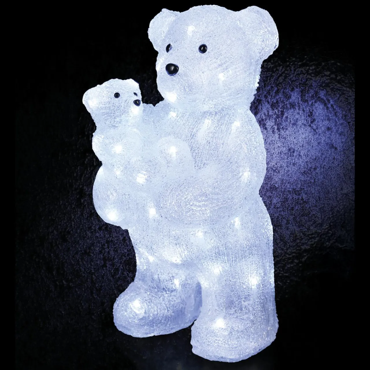 JJA Maman Ours lumineuse 56 LED (H44 cm) Bébé Whisper froid Blanc Best