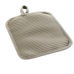 douceur d'intu017drieur Manique avec poche en coton (18,5 x 18,5 cm) Adam Beige Discount