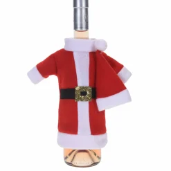 KOOPMAN Manteau Père Noël pour bouteille de vin Rouge Best