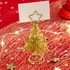 Feeric Lights & Christmas Marque place (H10 cm) Sapin Or Hot