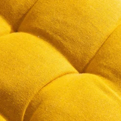 EMINZA Matelas de sol coton (120 x 60 cm) Pixel Jaune moutarde Sale