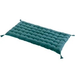 EMINZA Matelas de sol coton (120 x 60 cm) Pixel Bleu canard Outlet