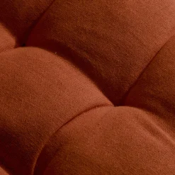 EMINZA Matelas de sol coton (120 x 60 cm) Pixel Terracotta Outlet