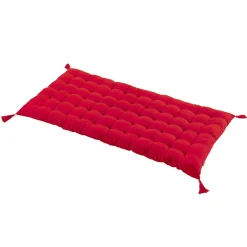 EMINZA Matelas de sol coton (120 x 60 cm) Pixel Rouge Hot