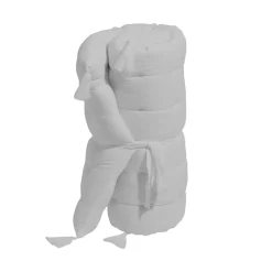 EMINZA Matelas de sol gaze de coton (60 x 120 cm) Gaïa Gris nuage Gris clair Outlet
