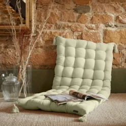 EMINZA Matelas de sol gaze de coton (60 x 120 cm) Gaïa Vert tilleul