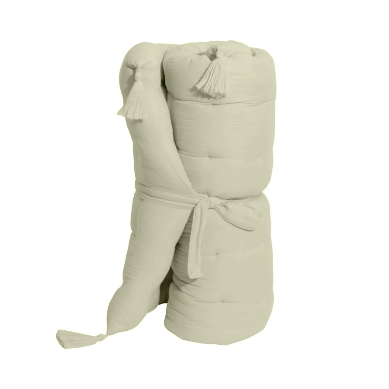 EMINZA Matelas de sol gaze de coton (60 x 120 cm) Gaïa Vert tilleul