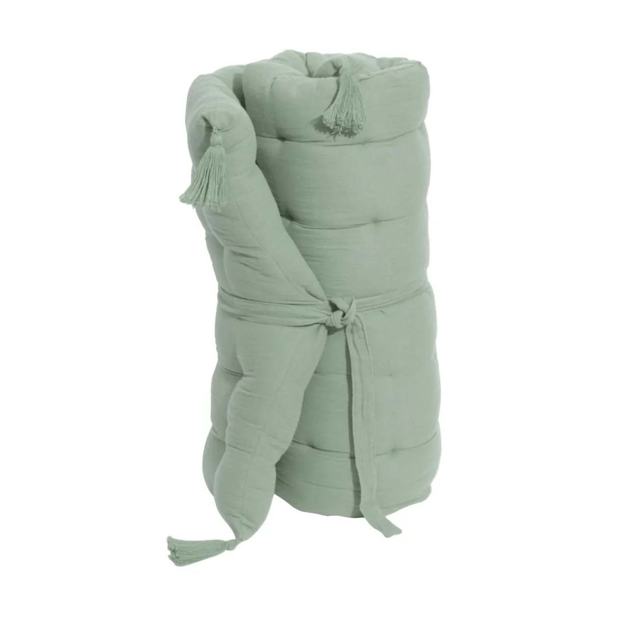 EMINZA Matelas de sol gaze de coton (60 x 120 cm) Gaïa Vert Eucalyptus Online