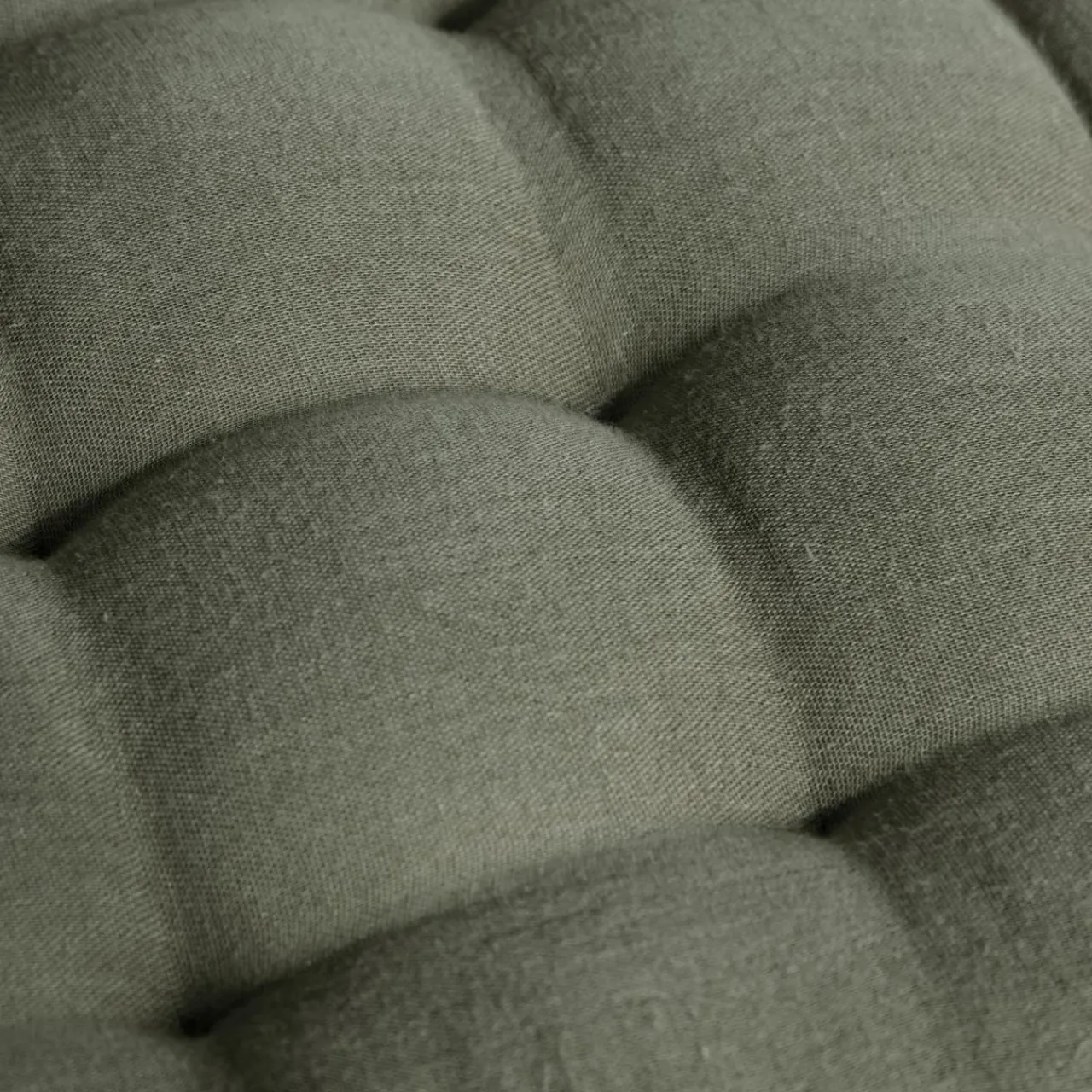 EMINZA Matelas de sol gaze de coton (60 x 120 cm) Gaïa Vert romarin New