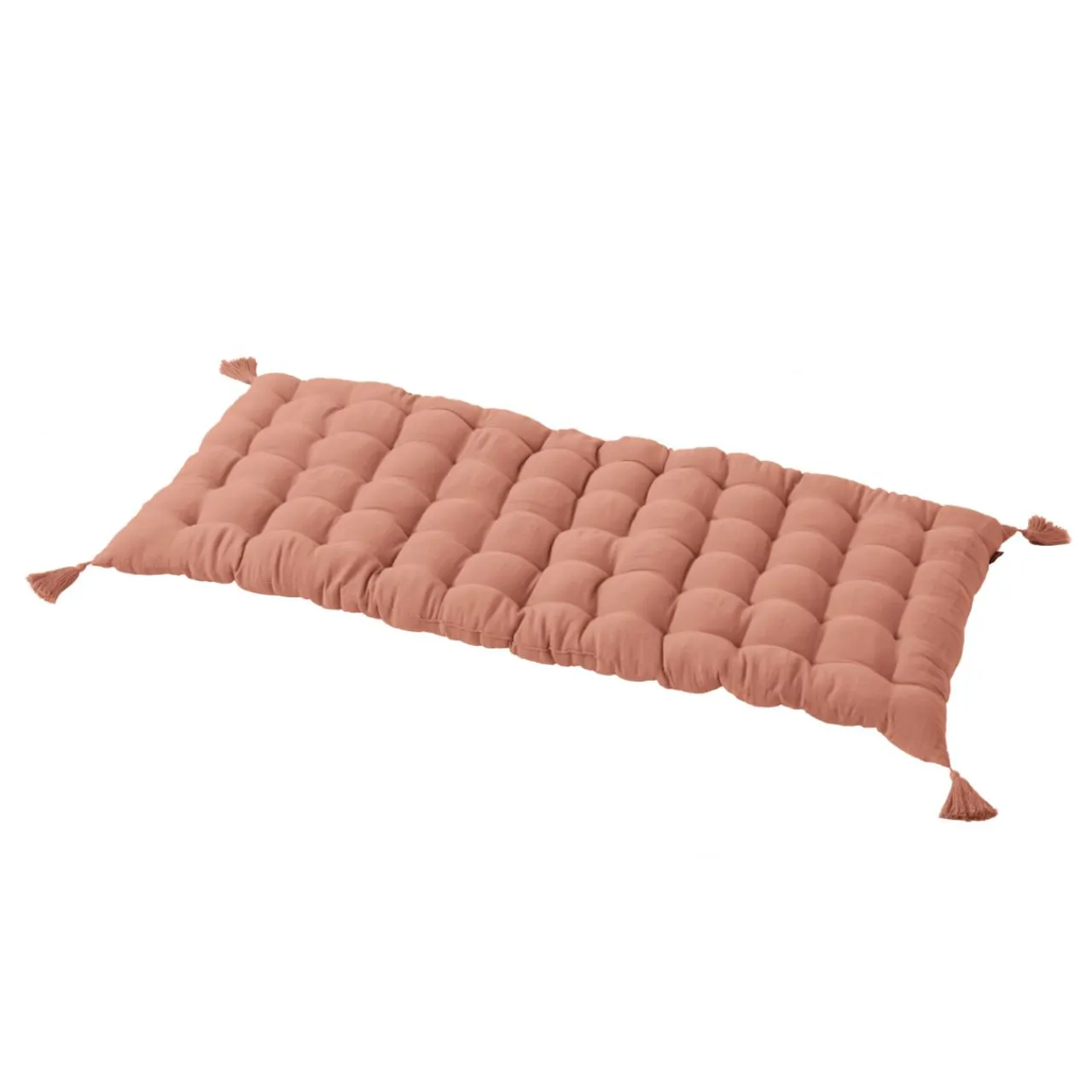 EMINZA Matelas de sol gaze de coton (60 x 120 cm) Gaïa Rose Pêche New