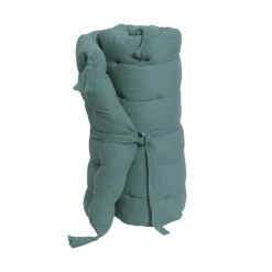 EMINZA Matelas de sol gaze de coton (60 x 120 cm) Gaïa Bleu canard Hot