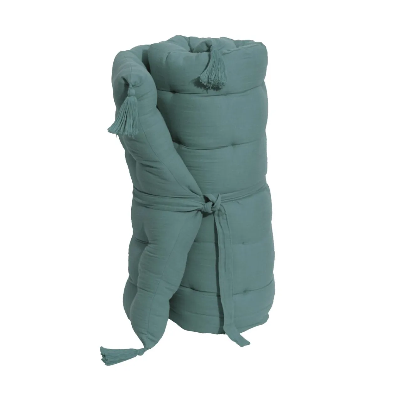 EMINZA Matelas de sol gaze de coton (60 x 120 cm) Gaïa Bleu canard Hot