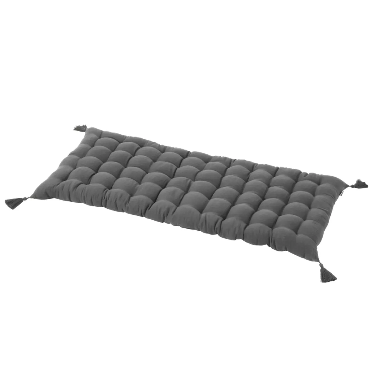EMINZA Matelas de sol gaze de coton (60 x 120 cm) Gaïa Gris granit Gris foncé Hot