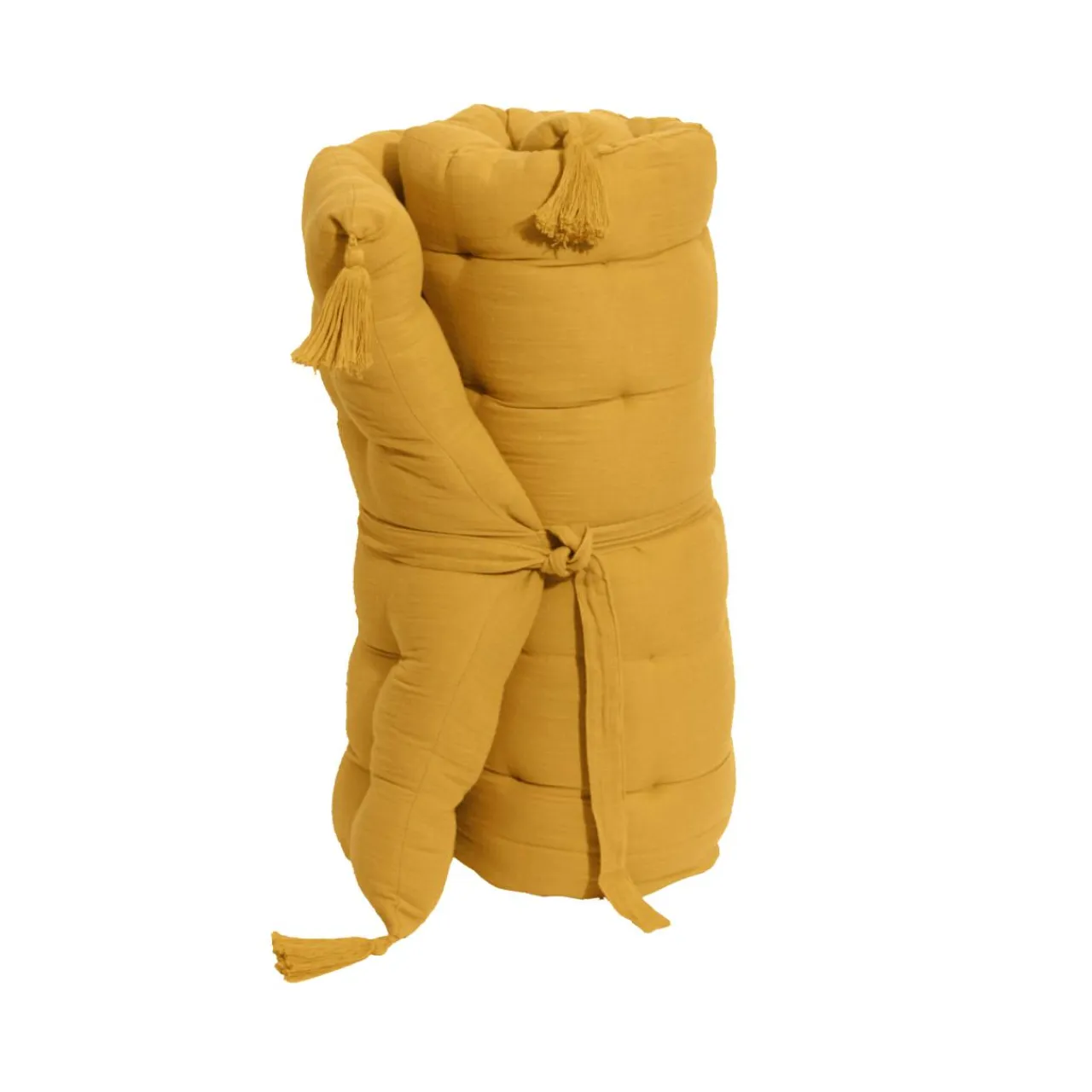 EMINZA Matelas de sol gaze de coton (60 x 120 cm) Gaïa Jaune safran