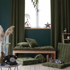 EMINZA Matelas de sol velours de coton (60 x 120 cm) Victor thym Vert Online
