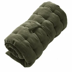 EMINZA Matelas de sol velours de coton (60 x 120 cm) Victor thym Vert Online