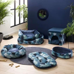 LOVE STORY Matelas flocon pour chat et chien Eden L87 cm Bleu Clearance