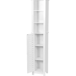 TENDANCE Meuble colonne salle de bain (35 x H173 cm) Santorin Blanc Best