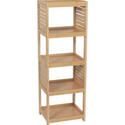 TENDANCE Meuble de rangement bambou 5 étagères (H108 cm) Trinidad Naturel Hot