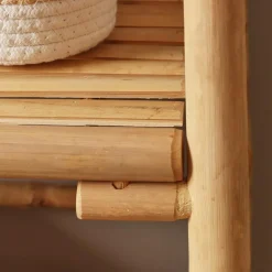 EMINZA Meuble de rangement pliable en bambou 3 étagères (56 x H90 cm) Hanoï Naturel Online