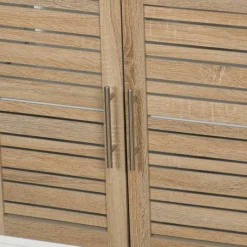 TENDANCE Meuble dessous lavabo (60 x H70 cm) Stockholm Bois New