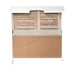 TENDANCE Meuble dessous lavabo (60 x H70 cm) Stockholm Bois New