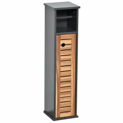 TENDANCE Meuble dérouleur papier toilette avec réserve(H75 cm) Elément Acacia Bois New