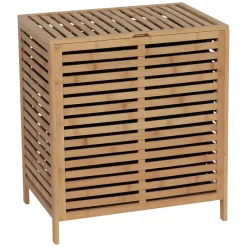 TENDANCE Meuble panier à linge en bambou (53 x H60 cm) Harmonie Naturel Hot