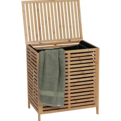 TENDANCE Meuble panier à linge en bambou (53 x H60 cm) Harmonie Naturel Hot