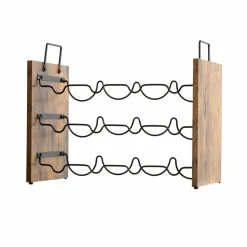 EMINZA Meuble range-bouteilles industriel 12 emplacements (H40 cm) Lucas Noir Outlet