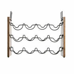 EMINZA Meuble range-bouteilles industriel 12 emplacements (H40 cm) Lucas Noir Outlet