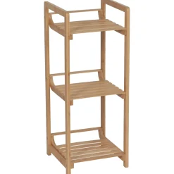 TENDANCE Meuble rangement bambou 3 étagères (30 x H75 cm) Harmonie Naturel Discount