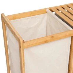 5 Five Simply Smart Meuble rangement 2 paniers et panier à linge (82 x H78,5 cm) Tidy Box Ecru Discount