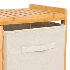 5 Five Simply Smart Meuble rangement 2 paniers et panier à linge (82 x H78,5 cm) Tidy Box Ecru Discount