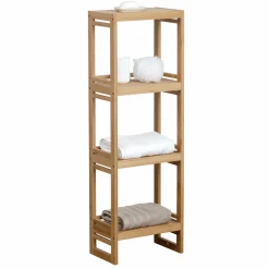 TENDANCE Meuble rangement 4 étagères (33 x H100 cm) Anako Naturel Clearance