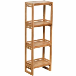 TENDANCE Meuble rangement 4 étagères (33 x H100 cm) Anako Naturel Clearance