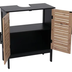TENDANCE Meuble sous lavabo (60 x H70 cm) Bergen Noir Outlet