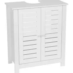 TENDANCE Meuble sous lavabo (60 x H70 cm) Santorin Blanc New