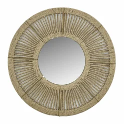 EMINZA Miroir mural rond en corde (D60 cm) Suva Naturel Discount