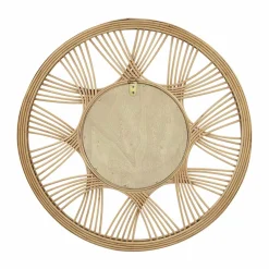 EMINZA Miroir mural rotin rond (D45 cm) Honiara Naturel Clearance